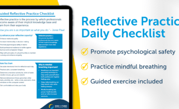 Promotion graphic for the Reflective Practice for Early Childhood Professionals Daily Checklist