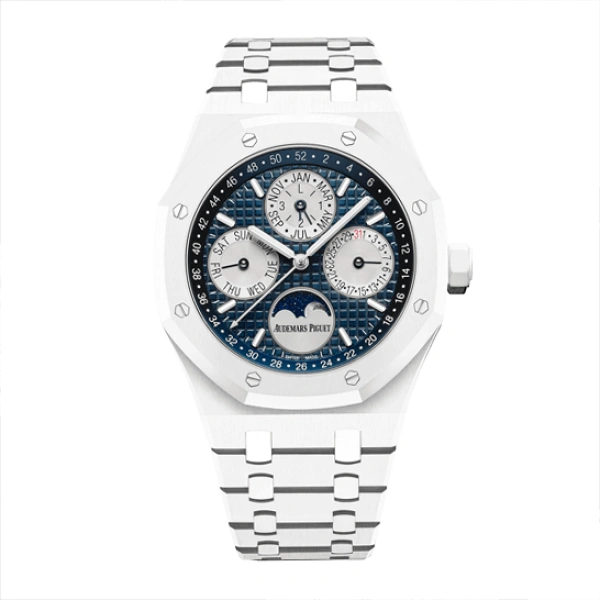Royal Oak Blue 26579CB.OO.1225CB.01 | Steel & Ceramic, White