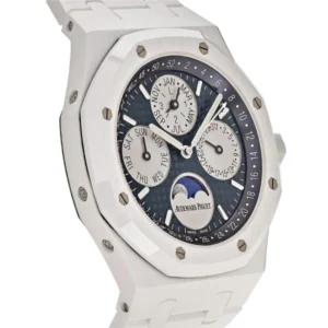 Additional view of Royal Oak Blue 26579CB.OO.1225CB.01 | Steel & Ceramic, White
