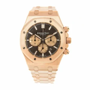 Royal Oak Black 26331OR.OO.1220OR.02 | Pink Gold