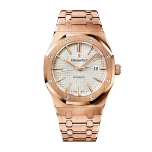 Royal Oak White 15400OR.OO.1220OR.02 | Pink Gold
