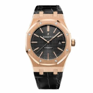 Royal Oak Black 15400OR.OO.D002CR.01 | Rose Gold, Black