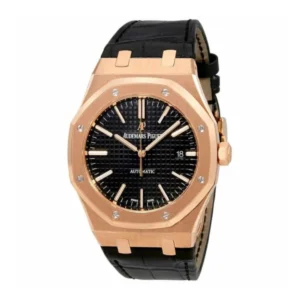 Additional view of Royal Oak Black 15400OR.OO.D002CR.01 | Rose Gold, Black