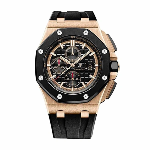 Royal Oak Black 26208ST.OO.D305CR.01 | Rose Gold, Black