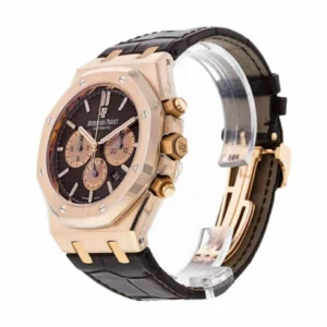 Additional view of Royal Oak Brown 26331OR.OO.D821CR.01 | Brown, Rose Gold