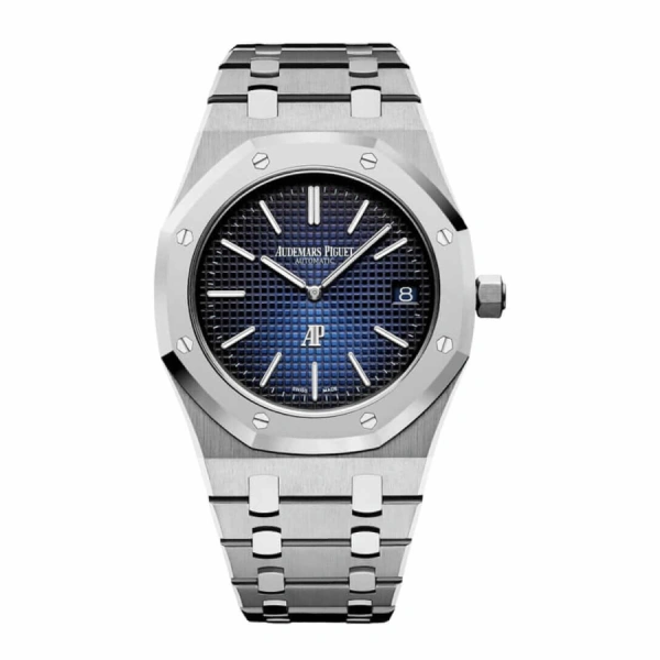 Royal Oak Drak Blue 15202IP.OO.1240IP.01 | Steel / Silver