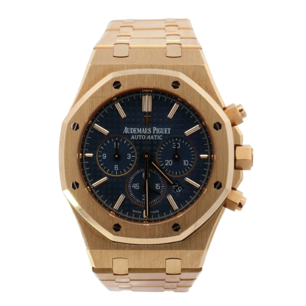 Royal Oak Black 26320 | Pink Gold