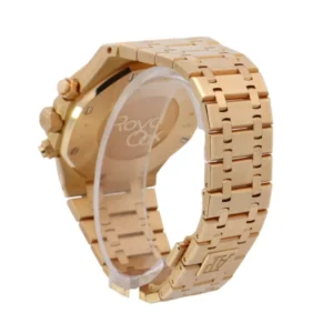 Additional view of Royal Oak Black 26320 | Pink Gold