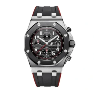 Royal Oak Offshore Black 26470SO.OO.A002CA.01 | Black, Red, Steel / Silver