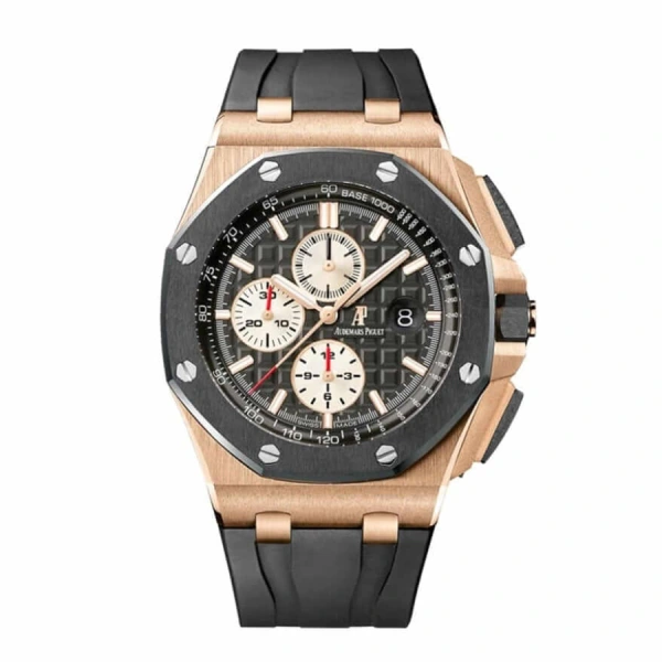 Royal Oak Offshore Black 26401RO.OO.A002CA.01 | Steel & Pink Gold, Black