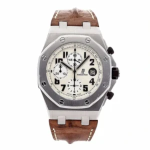 Royal Oak Offshore Silver, White 26170ST.OO.D091CR.01 | Steel & White gold, Brown