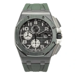 Royal Oak Offshore Green 26405CE.OO.A056CA.01 | Steel / Silver, Green, Black