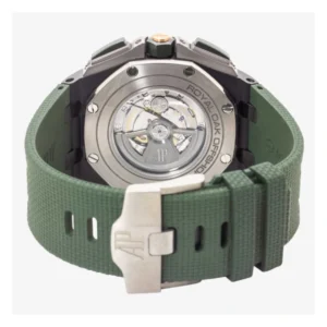 Additional view of Royal Oak Offshore Green 26405CE.OO.A056CA.01 | Steel / Silver, Green, Black