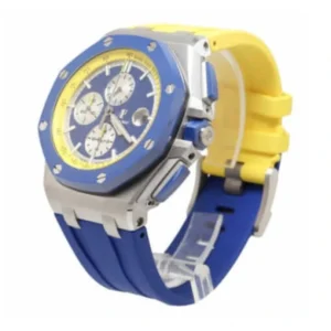 Additional view of Royal Oak Offshore Blue, Yellow 26400SO.OO.A057CA.01 | Steel / Silver