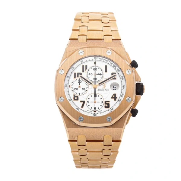 Royal Oak Offshore White, Silver 26170ST.OO.D101CR.02 | Rose Gold