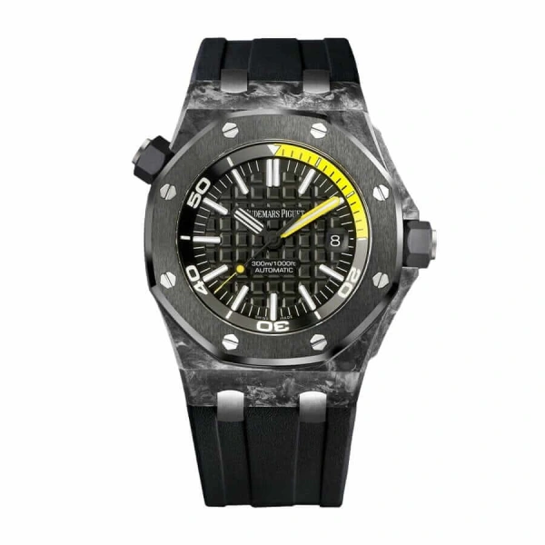 Royal Oak Offshore Black 15706AU.OO.A002CA.01 | Black, steel & Titanium