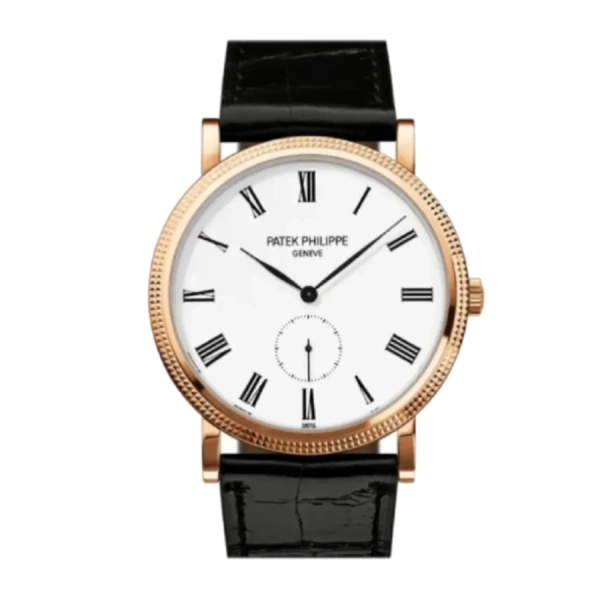 Patek Philippe Calatrava White 5119r-001 | Black, Rose Gold