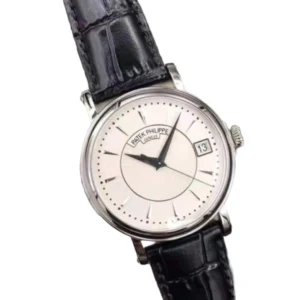Additional view of Patek Philippe Calatrava White 5153G-010 | Black, Steel & White gold