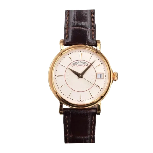 Patek Philippe Calatrava White 5153J-001 | Brown, Rose Gold