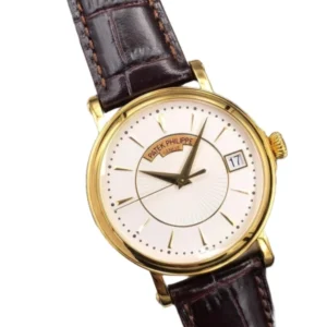 Additional view of Patek Philippe Calatrava White 5153R-001 | Brown, Rose Gold