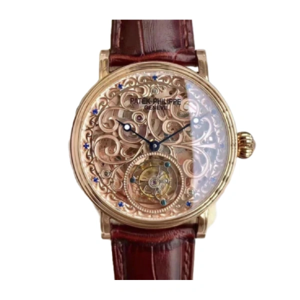 Patek Philippe Tourbillion Skeleton | Brown, Rose Gold