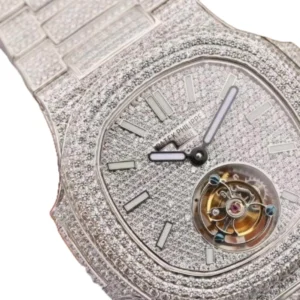 Additional view of Patek Philippe Tourbillion Diamond, Silver | Steel & White gold, Diamond