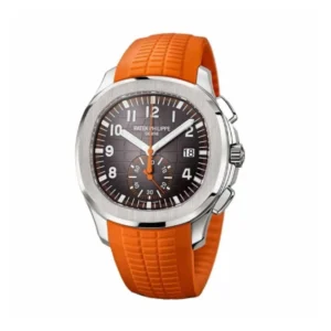 Additional view of Patek Philippe Aquanaut Black 5968A-001 | Orange, Steel & White gold