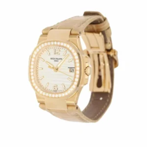 Additional view of Patek Philippe Nautilus White 7010R-011 | Brown, Rose Gold & Diamond