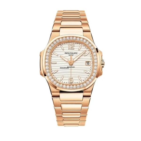 Patek Philippe Nautilus White, Silver 7118/1220R-001 | Rose Gold & Diamond