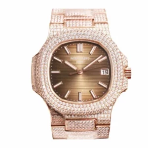 Patek Philippe Nautilus Brown 5711 R8 | Rose Gold & Diamond