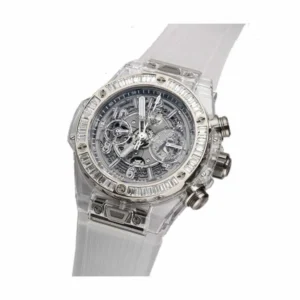 Additional view of Hublot Big Bang Skeleton 411.JX.4802.RT.1904 | Steel & White gold, Diamond, White