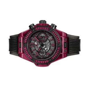 Additional view of Hublot Big Bang Skeleton 411.JR.4901.RT | Black, Purple