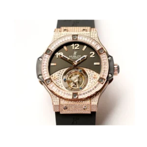 Additional view of Hublot Fusion Black 345.SE.2010.LR.1704 | Black, Rose Gold & Diamond