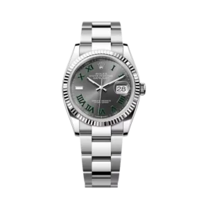 Rolex Datejust Grey Wimbledon | Steel & White gold | Oyster | Fluted