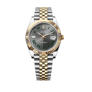 Rolex Datejust Grey Wimbledon | Steel & Yellow gold | Jubilee | Fluted