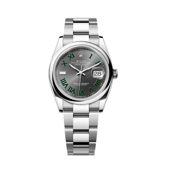 Rolex Datejust Grey Wimbledon | Steel & White gold | Oyster | Smooth