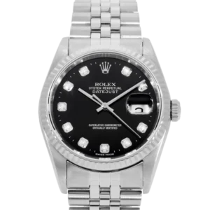 Additional view of Rolex Datejust Diamond &  Black | Steel & White gold | Jubilee | Fluted