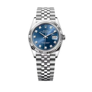 Rolex Datejust Blue &  Diamond | Steel & White gold | Jubilee | Fluted