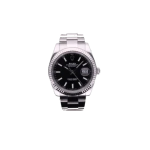 Additional view of Rolex Datejust Black | Steel & White gold | Oyster | Fluted