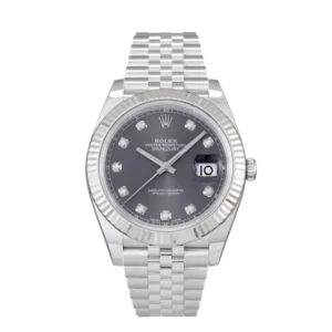 Rolex Datejust Grey &  Diamond | Steel & White gold | Jubilee | Fluted