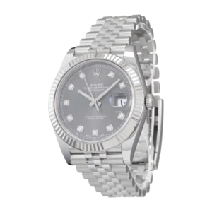 Additional view of Rolex Datejust Grey &  Diamond | Steel & White gold | Jubilee | Fluted