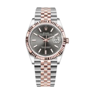 Rolex Datejust Grey | Steel & Rose gold | Jubilee | Fluted