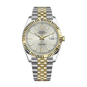 Rolex Datejust Silver | Steel & Yellow gold | Jubilee | Fluted