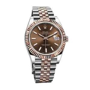 Additional view of Rolex Datejust Chocolate | Steel & Rose gold | Jubilee | Fluted