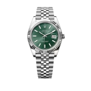 Rolex Datejust Mint Green | Steel & White gold | Jubilee | Fluted