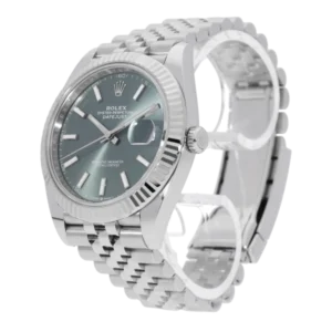 Additional view of Rolex Datejust Mint Green | Steel & White gold | Jubilee | Fluted