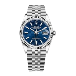 Rolex Datejust Blue Motif | Steel & White gold | Jubilee | Fluted