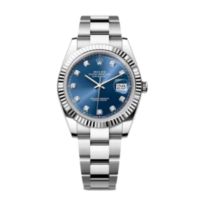Rolex Datejust Blue &  Diamond | Steel & White gold | Oyster | Fluted