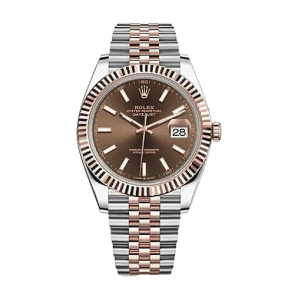 Rolex Datejust Chocolate | Steel & Rose gold | Jubilee | Fluted