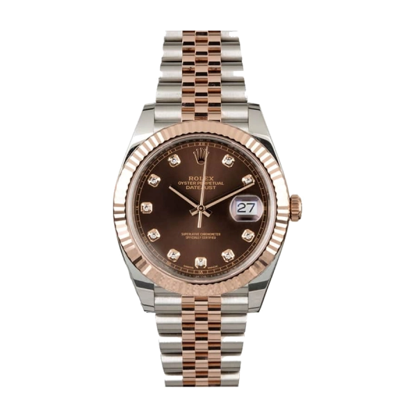 Rolex Datejust Diamond &  Black | Steel & White gold | Jubilee | Fluted